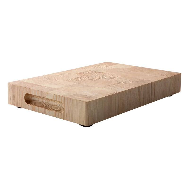 Offcuts cutting board by Wooden #30 x 21 cm, oiled pine #