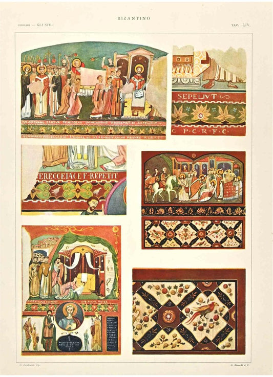 A. Alessio, Byzantine Decorative Style, Chromolithograph