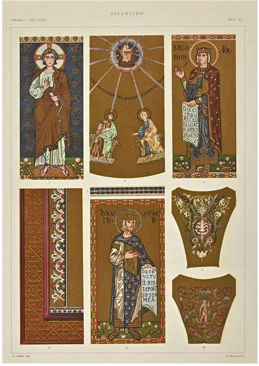 A. Alessio, Byzantine Decorative Style, Chromolithograph