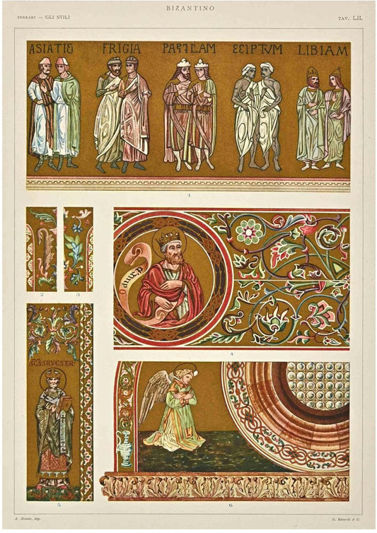 A. Alessio, Byzantine Decorative Style, Chromolithograph