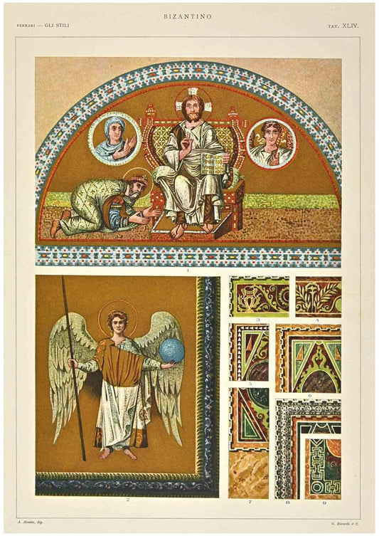 A. Alessio, Byzantine Decorative Style, Chromolithograph