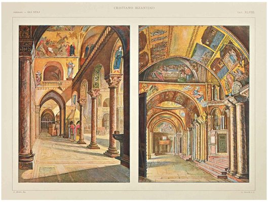 A. Alessio, Christian Byzantine Decorative Style, Chromolithograph-ZCI-1760400