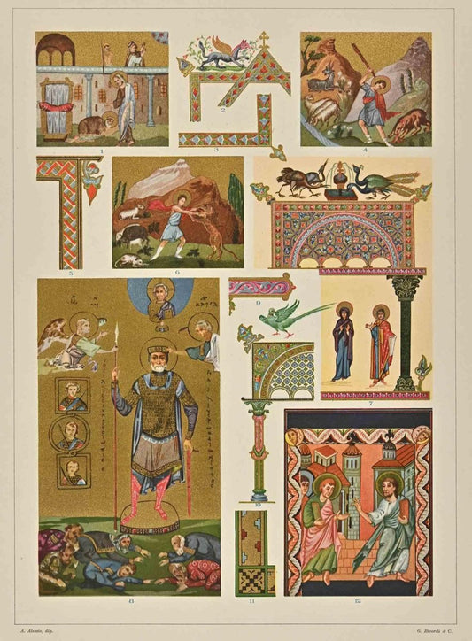 A. Alessio, Decorative Motifs: Byzantine Styles, Chromolithograph