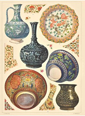 A. Alessio, Decorative Motifs: Indian, Chromolithograph, Early 20th Century-ZCI-1760354