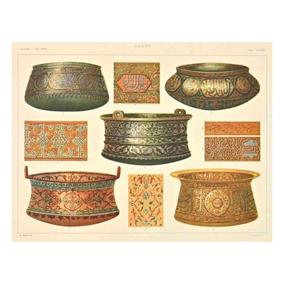 A. Alessio, Decorative Objects, Chromolithograph, Early 20th Century-ZCI-2024922