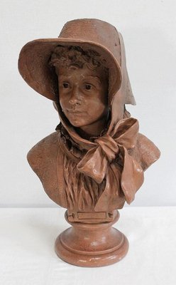 A. Blanc, Terracotta Bust of Woman, 1900s-RVK-1030688