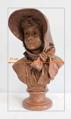 A. Blanc, Terracotta Bust of Woman, 1900s-RVK-1030688