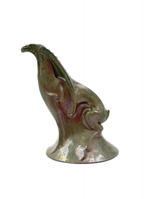 A. Chini, Créature Fantastique, 1930s, Italian Craquelé Ceramic Sculpture-TXN-1050233