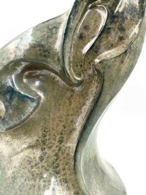 A. Chini, Créature Fantastique, 1930s, Italian Craquelé Ceramic Sculpture-TXN-1050233