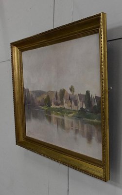 A. Delahogue, Gold Framed Canvas Painting, 1892-RVK-849496