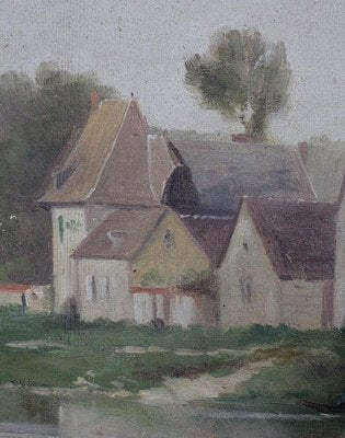 A. Delahogue, Gold Framed Canvas Painting, 1892-RVK-849496