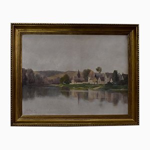 A. Delahogue, Gold Framed Canvas Painting, 1892-RVK-849496