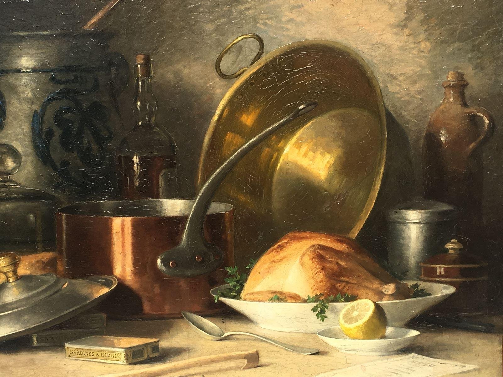 A. During, Still Life, Oil on Canvas, 20th Century, Framed