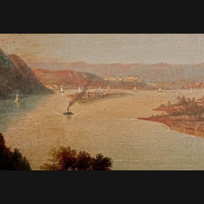 A. Forstmann, Castle View, 19th Century, Oil Painting-FLW-1401849