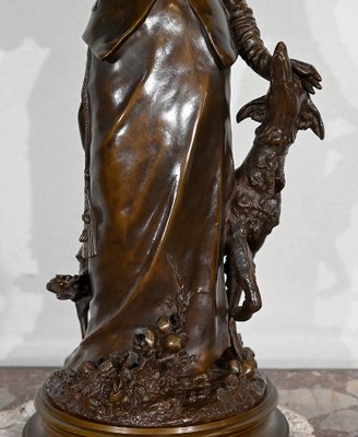 A. Gaudez, L’élégante et son chien, 19th Century, Bronze-RVK-1447111