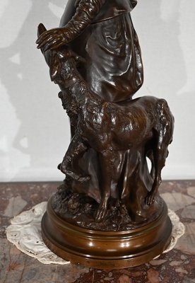 A. Gaudez, L’élégante et son chien, 19th Century, Bronze-RVK-1447111