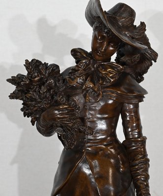 A. Gaudez, L’élégante et son chien, 19th Century, Bronze-RVK-1447111