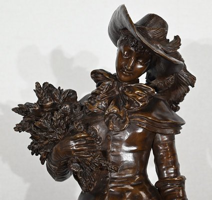 A. Gaudez, L’élégante et son chien, 19th Century, Bronze-RVK-1447111