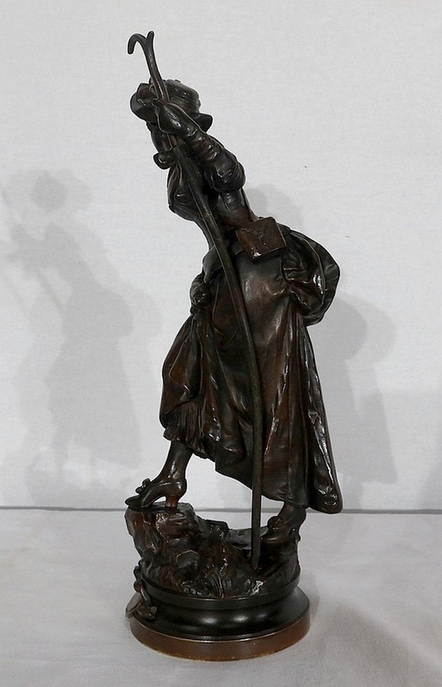 A.Gaudez, Miss Helyett, Late 19th Century, Bronze