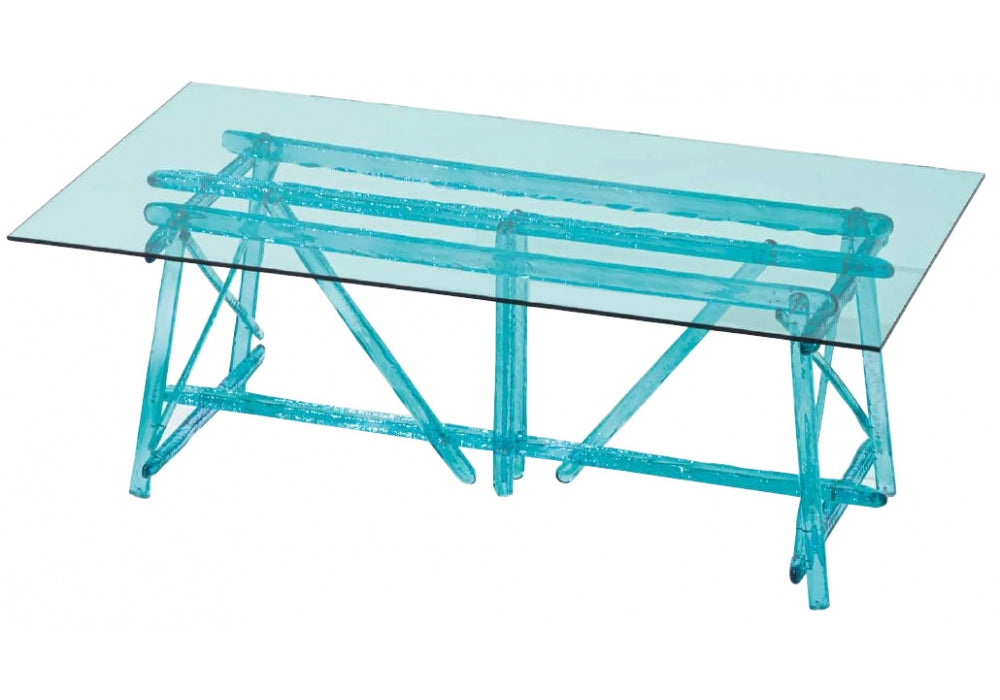 A'MARE - Rectangular polycarbonate outdoor table by edra