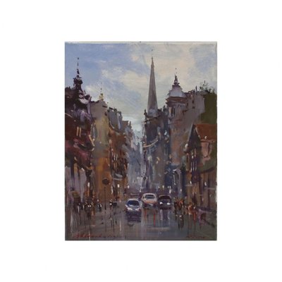 A. Neberekutin, Riga, Oil on Canvas-WMV-1127724