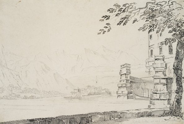 A. Senape, Isola Bella im Lake Maggiore, 19th-century, Pen-OJR-1273405