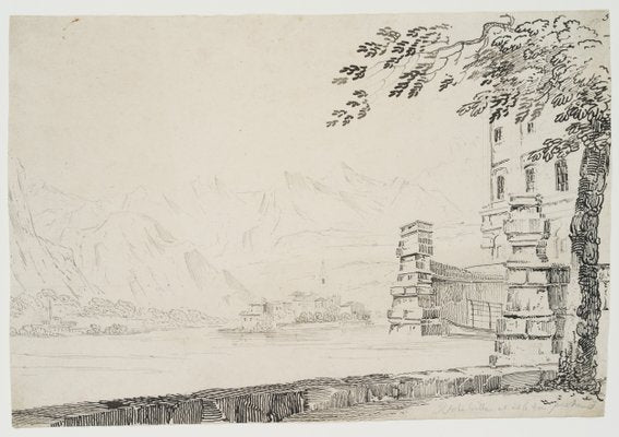 A. Senape, Isola Bella im Lake Maggiore, 19th-century, Pen-OJR-1273405