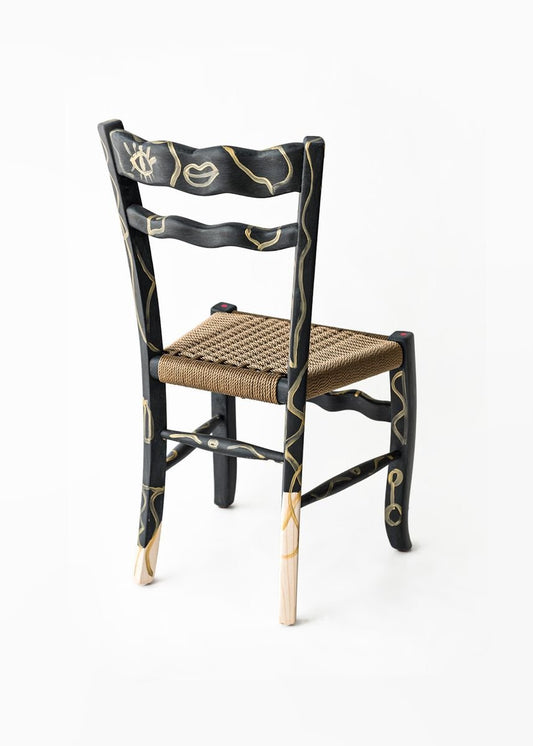 A Signurina - Pupara Chair in Hand-Painted Ashwood by Antonio Aricò for MYOP