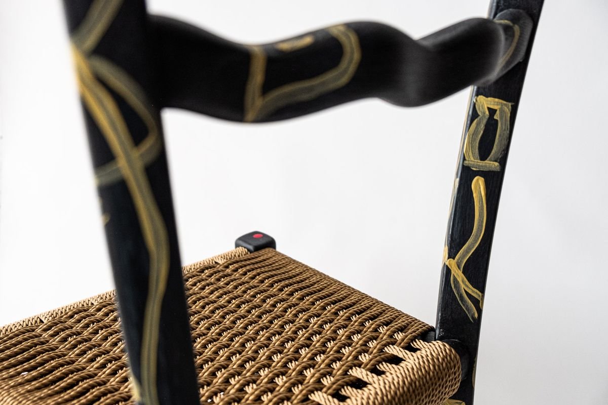 A Signurina - Pupara Chair in Hand-Painted Ashwood by Antonio Aricò for MYOP