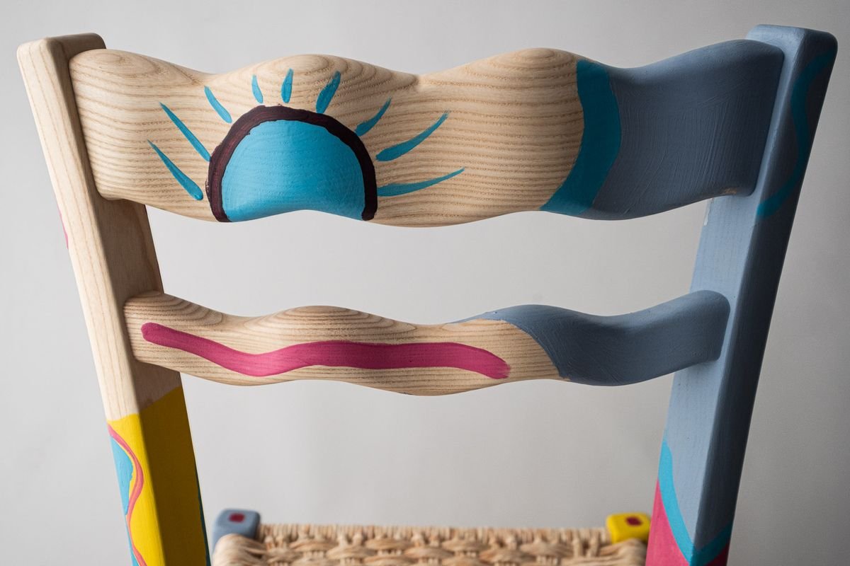 A Signurina Taormina Chair in Hand-Painted Ashwood by Antonio Aricò for MYOP