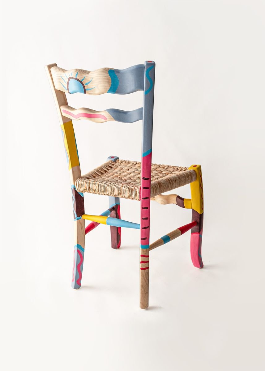 A Signurina Taormina Chair in Hand-Painted Ashwood by Antonio Aricò for MYOP