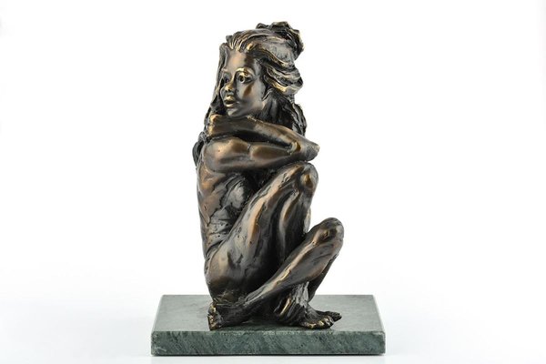 A Swedish Girl - Bronze Sculpture by C. Mongini - Late 1900 Late 1900-ZCI-756409