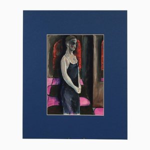 A. Zardinsh, Female Half-Figure, 1935, Mixed Media, Framed-WMV-1129943