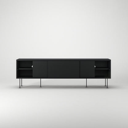 Decotique Vogue TV Bench With Legs 180 Anthracite/ Black