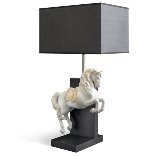 Horse on Courbette Table Lamp (CE) by Lladró