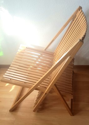 A1 Rocking Chair and A4 Ottoman by Jean-Claude Duboys for Attitude, 1980s-QDP-853542