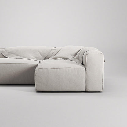 Decotique Grand 3-Seater Lounge Sofa Open End Left Moonwhite