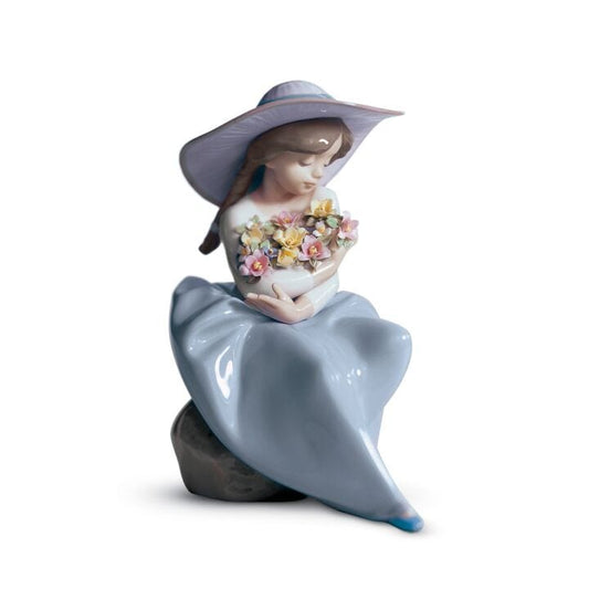 Fragrant Bouquet Girl Figurine by Lladró