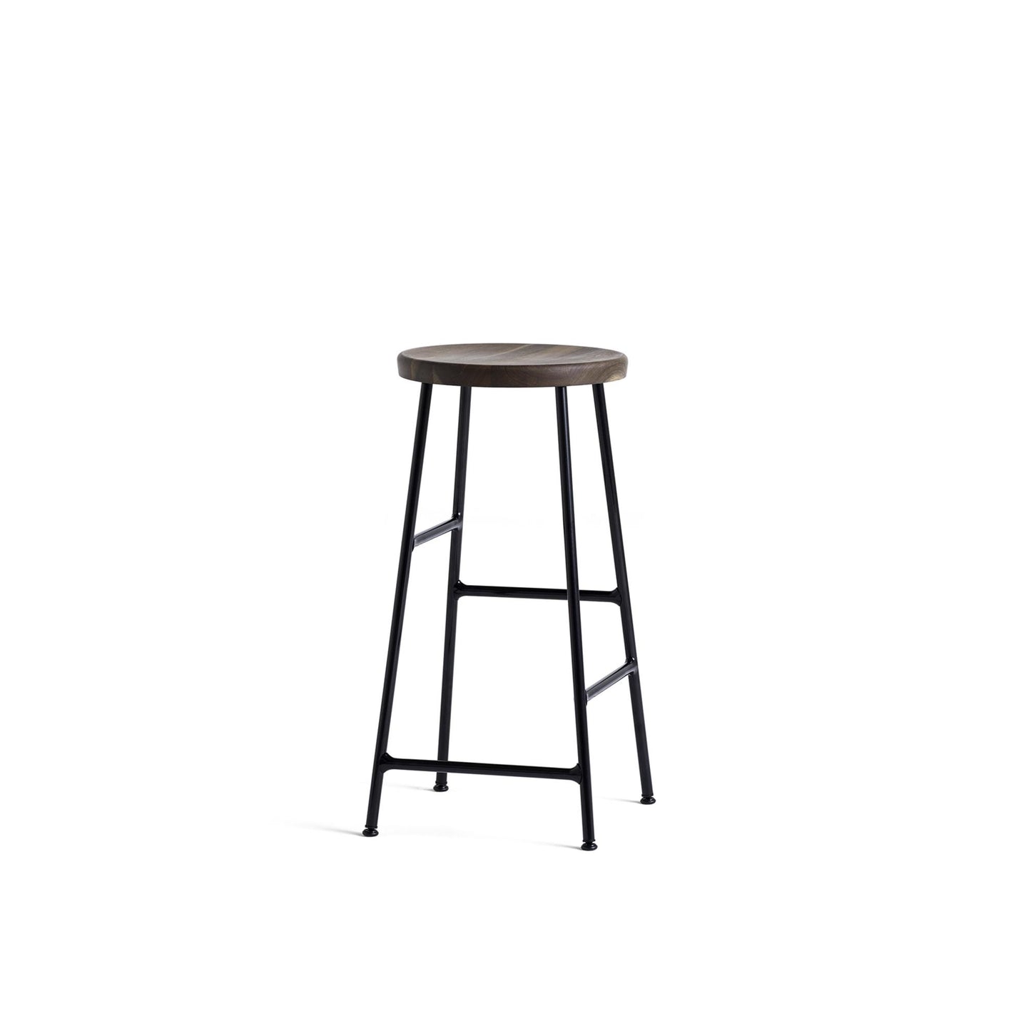 Cornet Bar Stool H65 by HAY #Black/ Smoked Oak