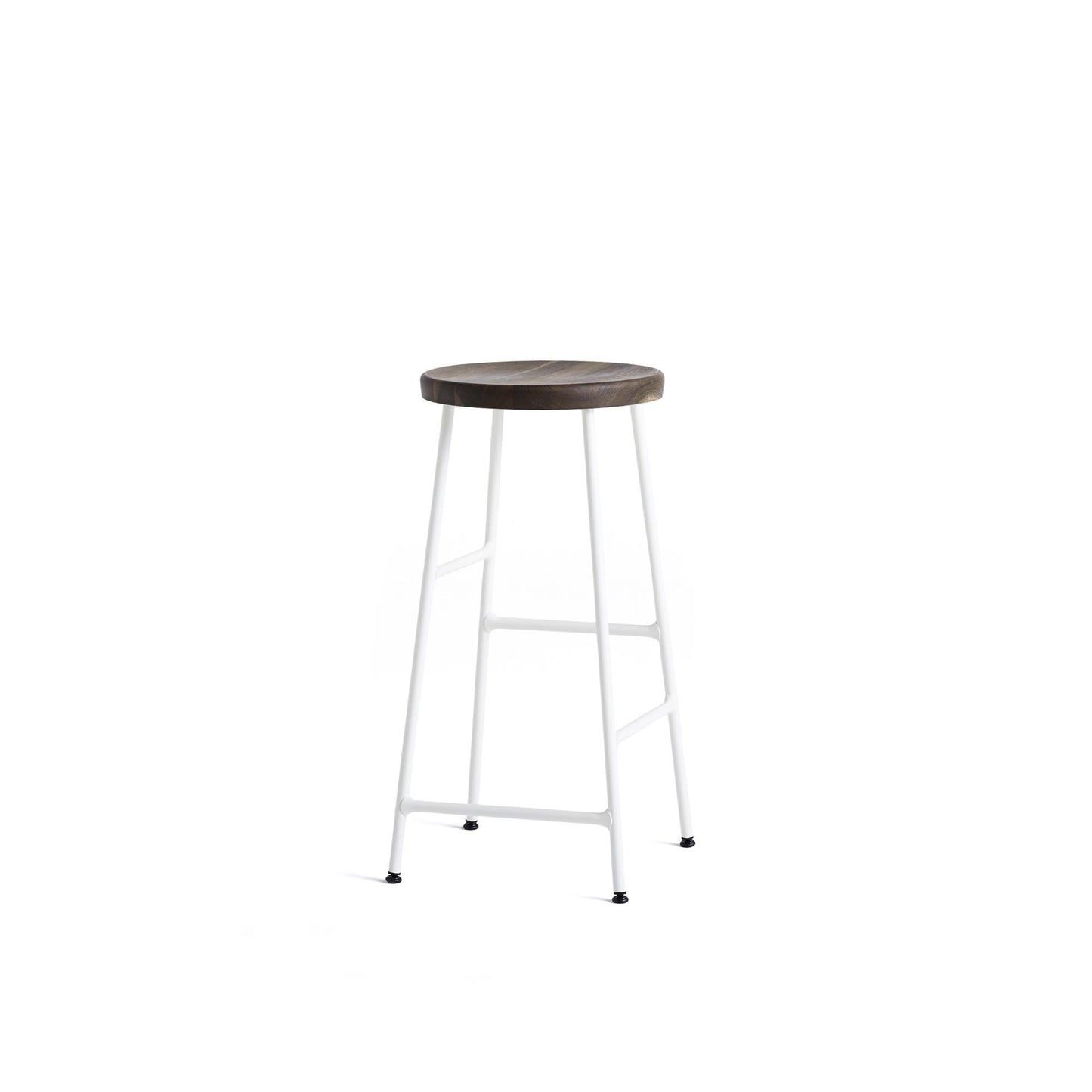 Cornet Bar Stool H65 by HAY #Cream White/ Smoked Oak