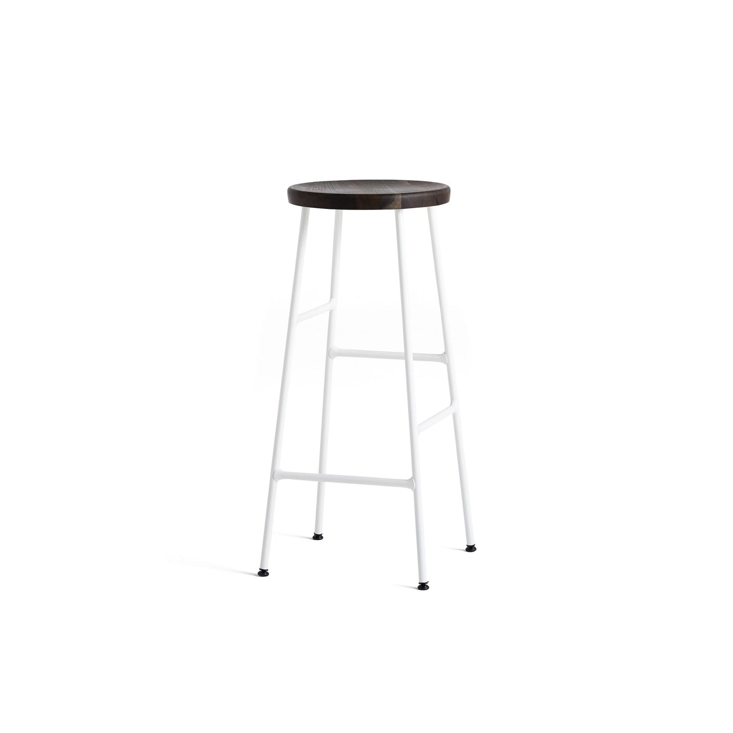 Cornet Bar Stool H75 by HAY #Cream White/ Smoked Oak