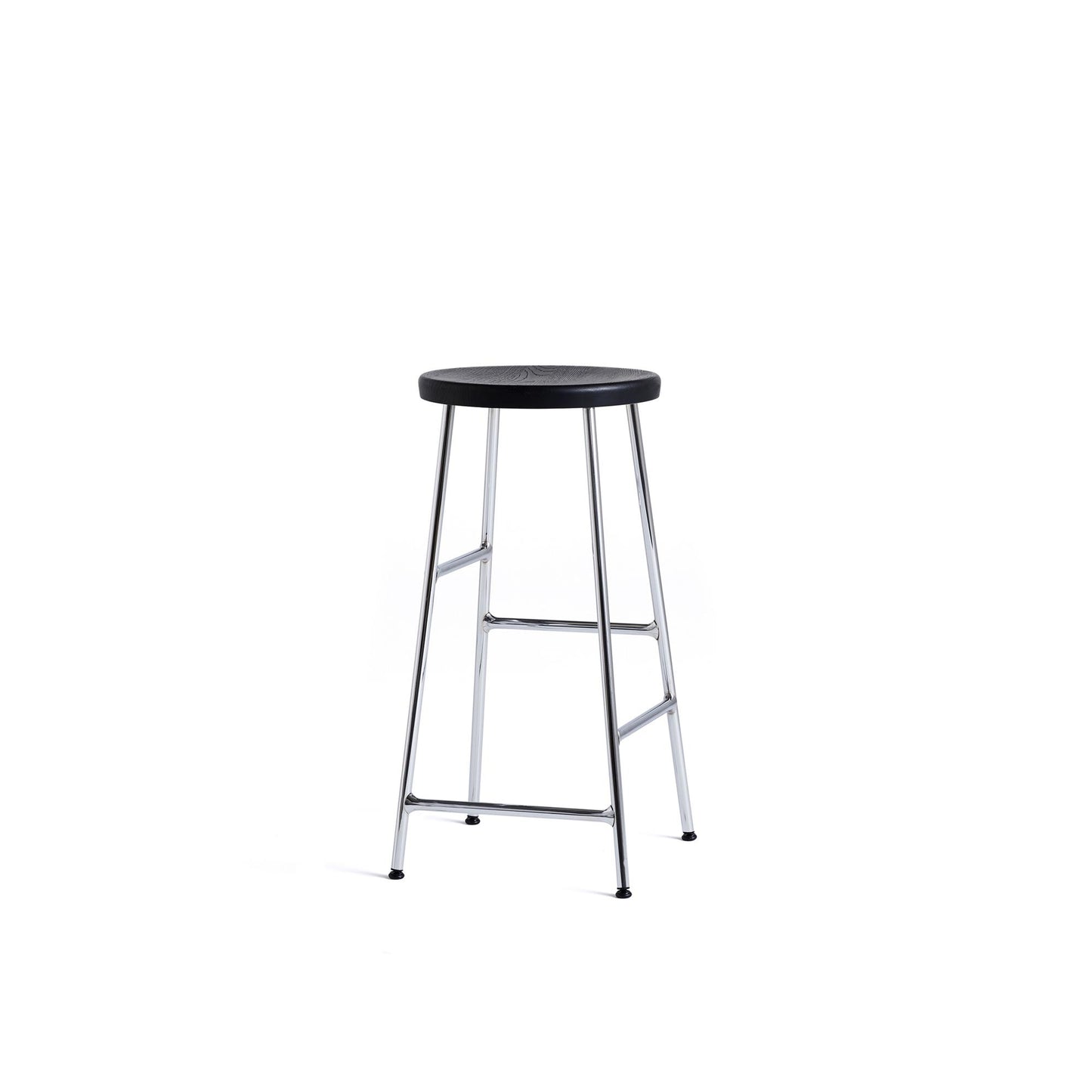 Cornet Bar Stool H65 by HAY #Chrome/ Black