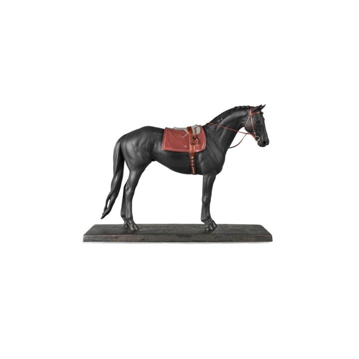 English Purebred Horse Sculpture by Lladró