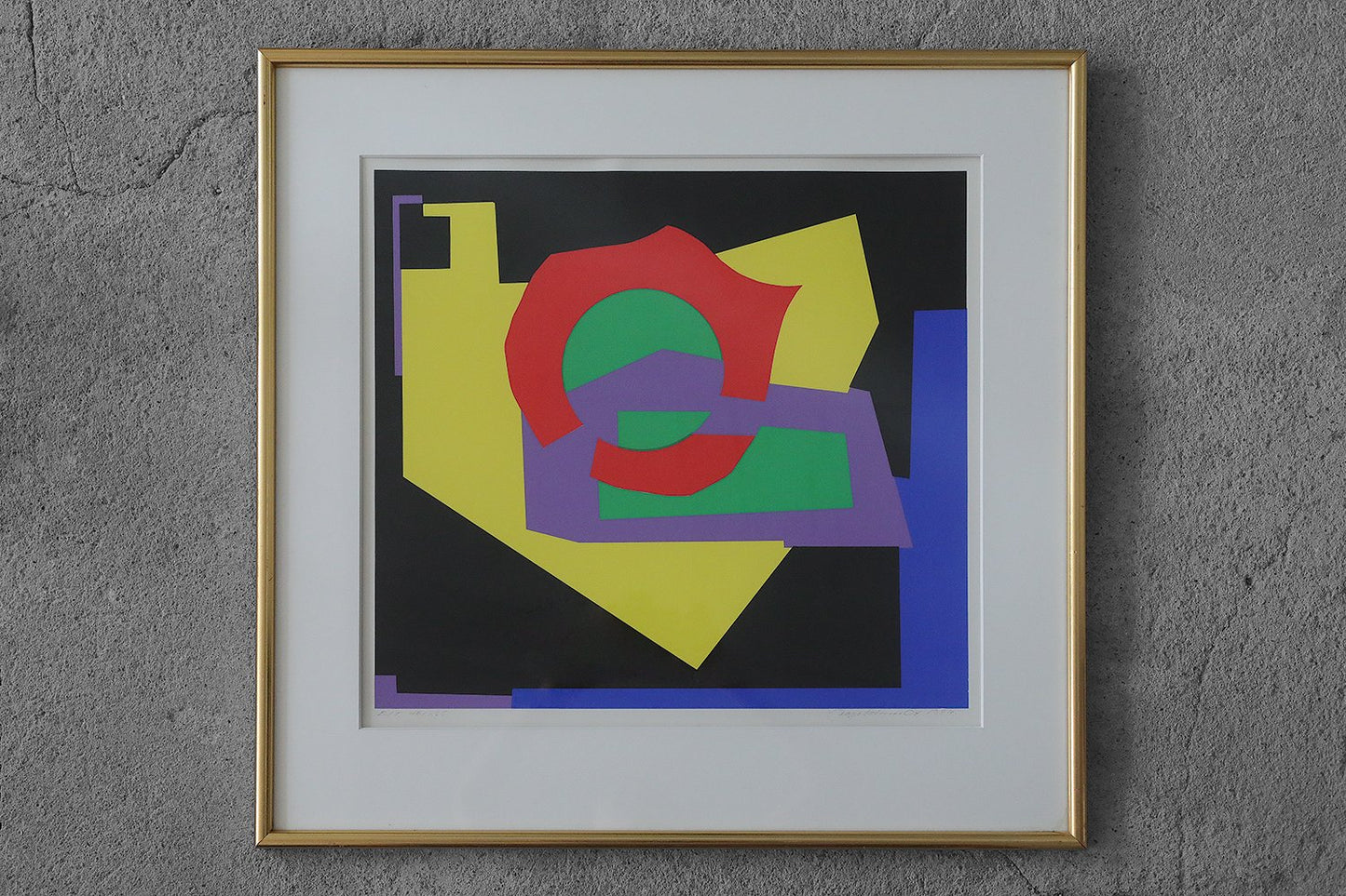 Aage Schmidt, Aage Schmidt, Komposition, Color Lithography, 1987, Framed, 1987, Lithograph