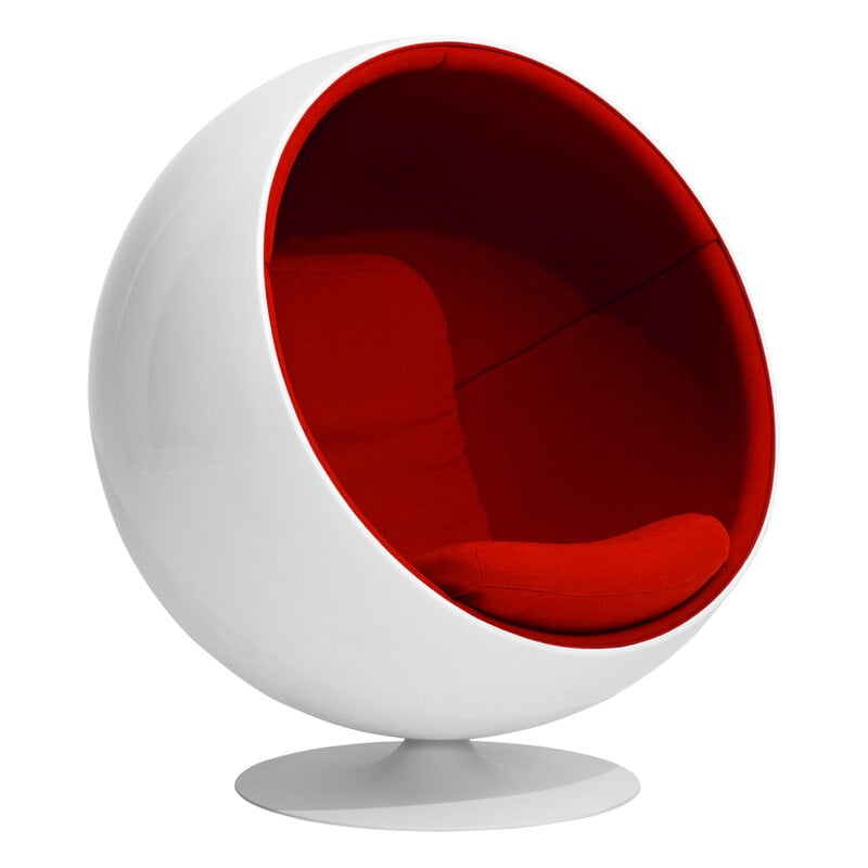 Ball Chair by Eero Aarnio Originals #white - red #