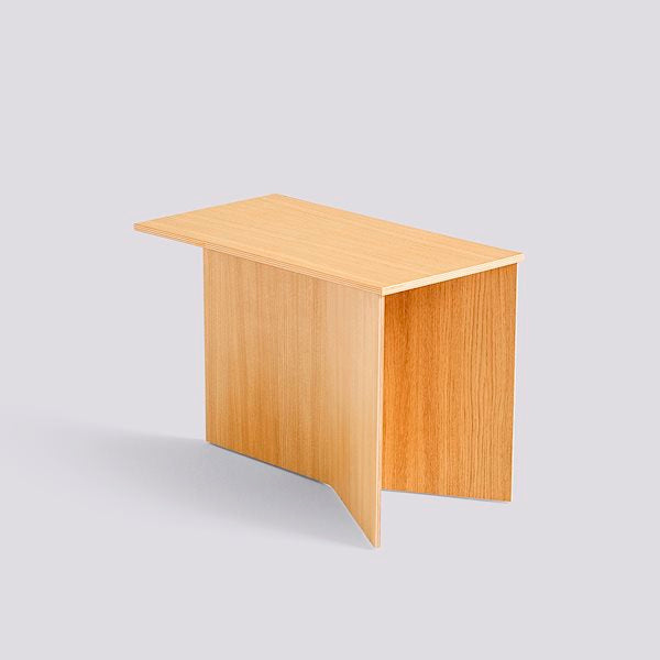 Slit Rectangular Side Table by Hay #H35 x W49 x L27 / water-based-lacquered-oak