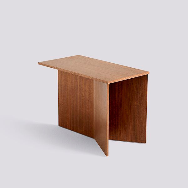 Slit Rectangular Side Table by Hay #H35 x W49 x L27 / water-based-lacquered-walnut