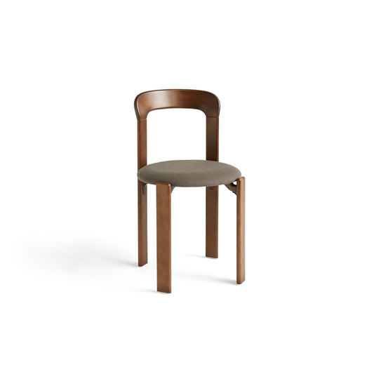 Rey Dining Chair Umber Brown/Steelcut Trio 376 by HAY #Umber Brown/Steelcut Trio 376