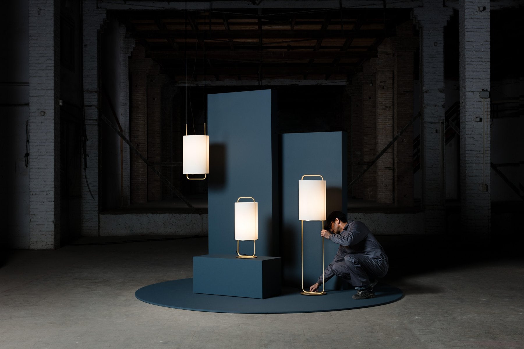 Aballs M Pe Table Lamp in Golden by Jaime Hayon, 2013