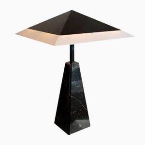 Abat Jour Table Lamp in Black Marble by Cini Boeri for Arteluce, 1970s-OZL-1372920